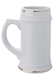 22oz Beer Mug (gold rim)