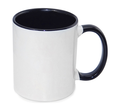 11oz INNER COLOURED MUG BLACK | carteronline