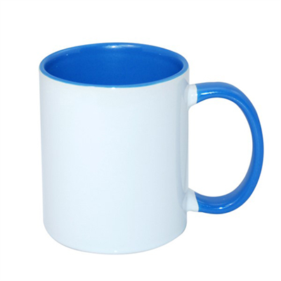 11oz INNER COLOURED MUG LIGHT BLUE