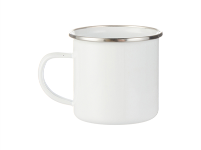 ENAMEL MUG - SILVER RIM